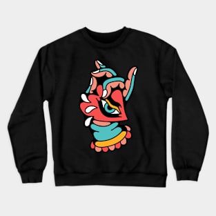 Mudra heart eye Crewneck Sweatshirt